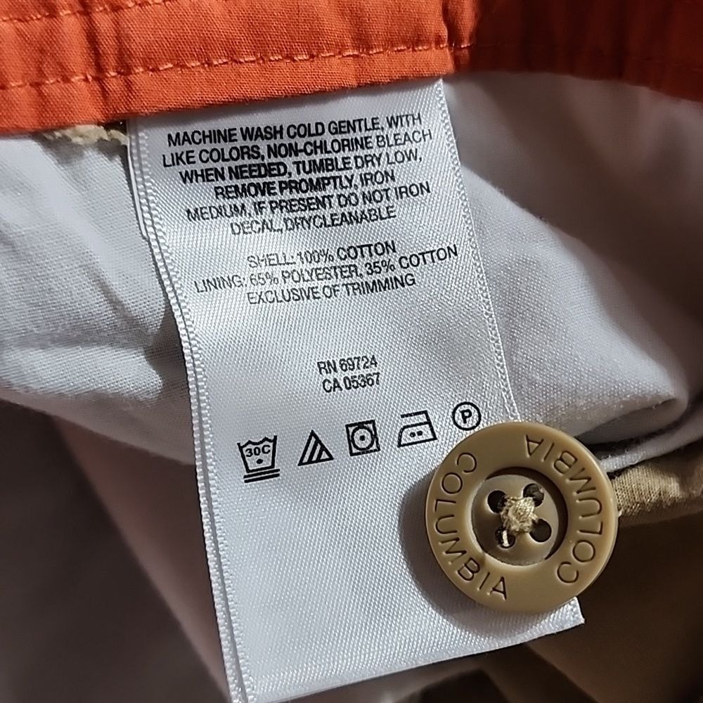 Columbia Shorts Mens Casual Cotton Hiking Outdoor Utility‎ Tan Khaki 38Wx9.5L - Picture 4 of 6